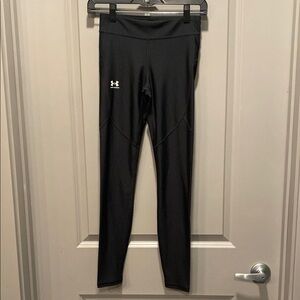 Under Armour HeatGear Compression Leggings Black Athletic Gym Workout Pants S